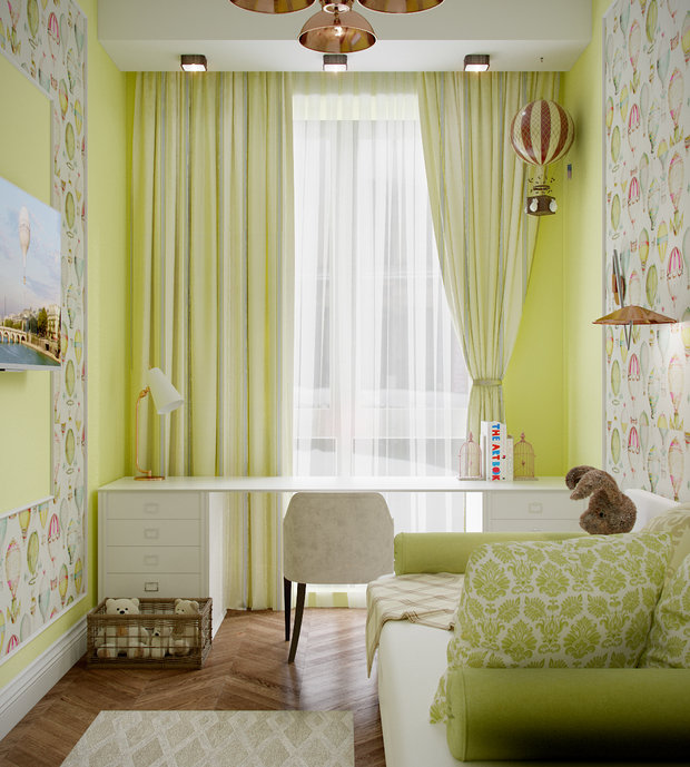 Фотография: Детская в стиле Классический, Современный, Квартира, Проект недели, Химки, Екатерина Попова, Московская область, Студия 3.14, Тимур Абдрахманов, Борис Комаровский, новостройка, Алена Горшкова, Монолитный дом, 4 и больше, Более 90 метров – фото на INMYROOM