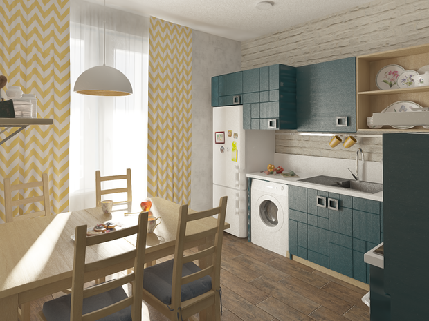 Фото из портфолио дизайн проект двухкомнатной квартиры – фотографии дизайна интерьеров на INMYROOM