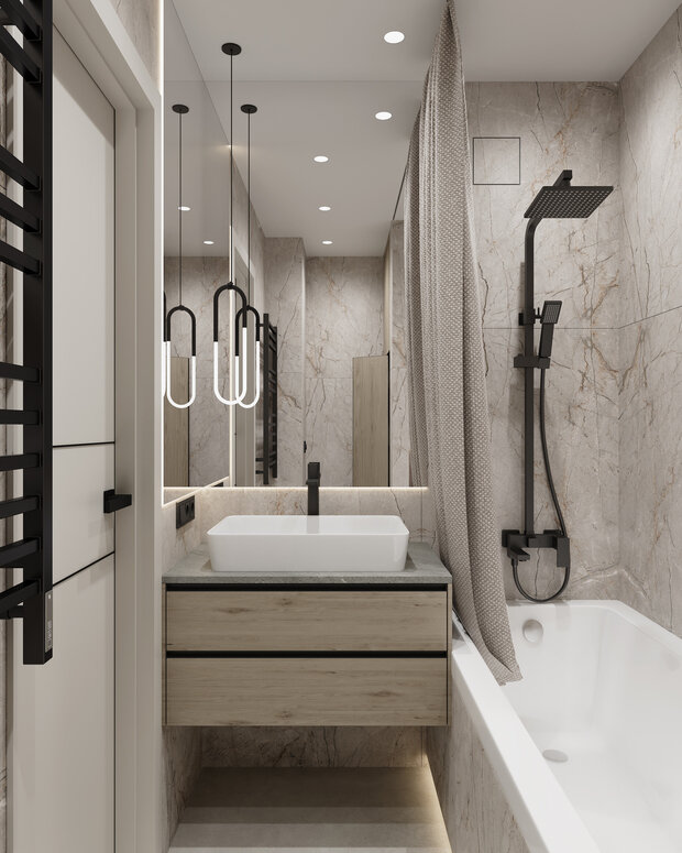 Фото из портфолио Гостиная с интересными решениями – фотографии дизайна интерьеров на INMYROOM