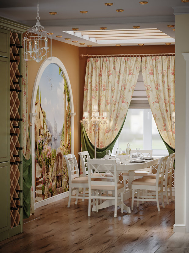 Фото из портфолио Кухня-гостиная в стиле прованс – фотографии дизайна интерьеров на INMYROOM