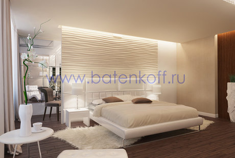 Дизайн проект спальни в квартире на Ботанической.