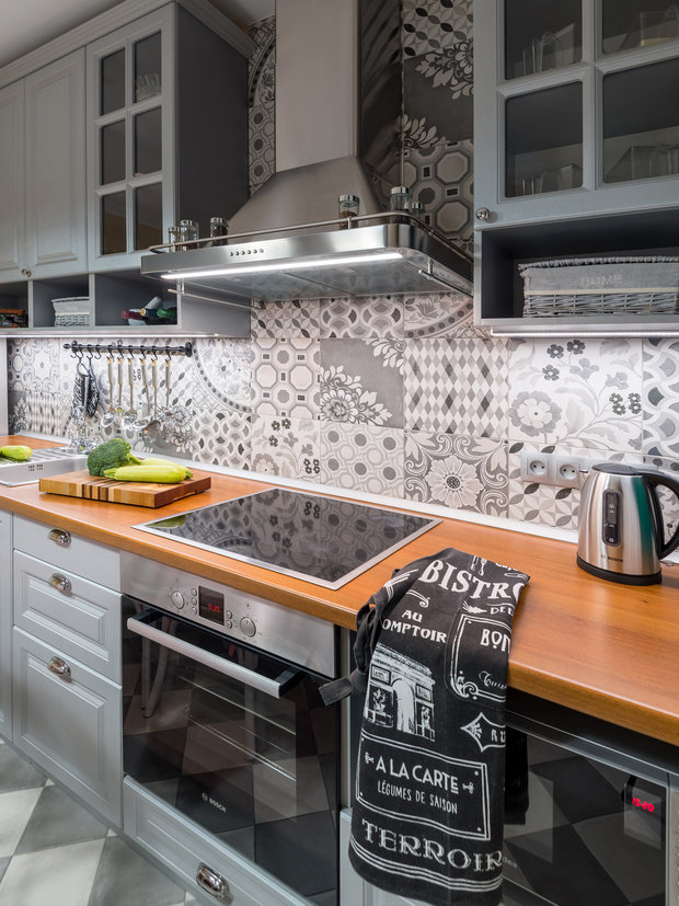 Фотография: Кухня и столовая в стиле Эклектика, Современный, Квартира, Проект недели, Ростов-на-Дону, 1 комната, до 40 метров, 40-60 метров, Анна Игнатьева – фото на INMYROOM