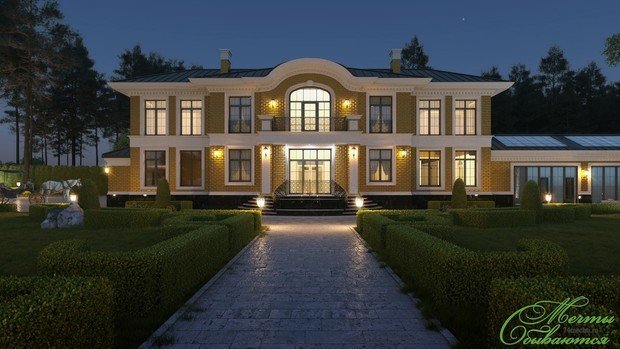 Фото из портфолио Двухэтажный особняк в неоклассическом стиле – фотографии дизайна интерьеров на INMYROOM