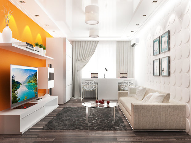 Фото из портфолио Дизайн гостиной с камином  – фотографии дизайна интерьеров на INMYROOM