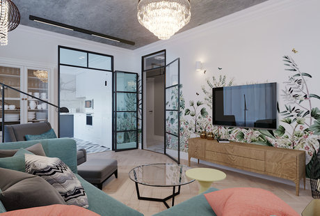 Дизайн трехкомнатной квартиры