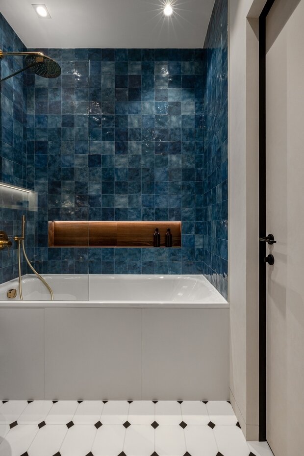 Фотография: Ванная в стиле Современный, Квартира, Студия, Проект дня, Москва, до 40 метров, Sloyarch – фото на INMYROOM