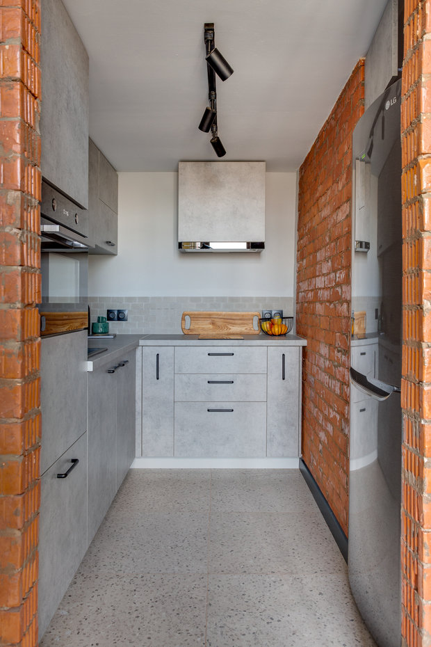 Фотография: Кухня и столовая в стиле Лофт, Квартира, Проект недели, Москва, 2 комнаты, 40-60 метров, Ольга Астафьева – фото на INMYROOM