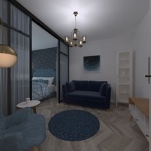 Фото из портфолио Проект "Цвет настроения синий" – фотографии дизайна интерьеров на INMYROOM