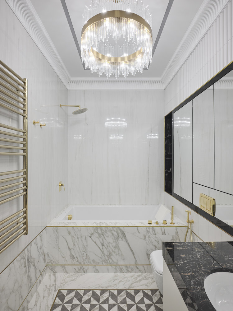 Фотография: Ванная в стиле Классический, Современный, Квартира, Проект недели, Санкт-Петербург, 2 комнаты, Более 90 метров, Сергей Клочков – фото на INMYROOM