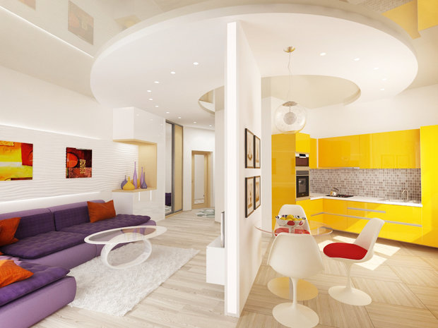 Фото из портфолио Яркая квартира в Подмосковье – фотографии дизайна интерьеров на INMYROOM