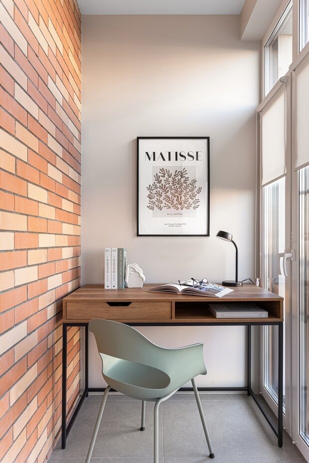 Фотография: Балкон в стиле Скандинавский, Современный, Минимализм, Квартира, Проект недели, Москва, 2 комнаты, 60-90 метров, Мария Пашкевич – фото на INMYROOM