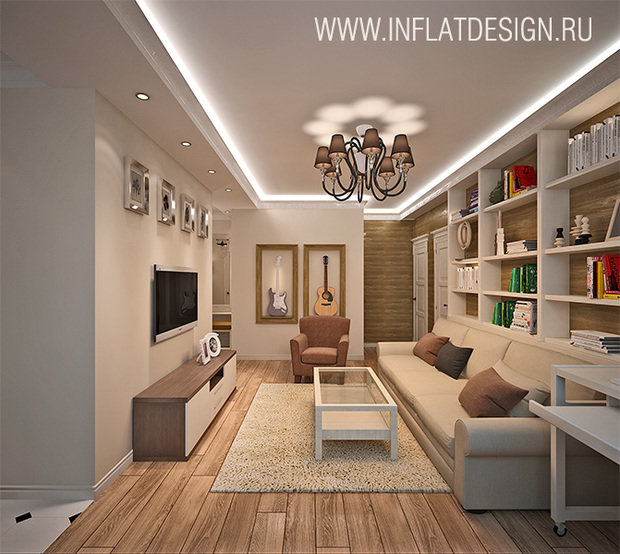 Фото из портфолио Трехкомнатная квартира – фотографии дизайна интерьеров на INMYROOM