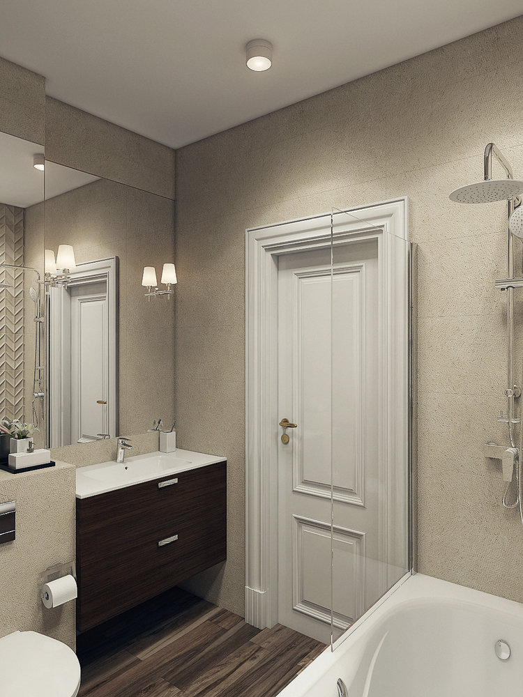 Фотография: Ванная в стиле Современный, Квартира, Проект недели, Москва, Монолитный дом, ЖК «Водный», 3 комнаты, 60-90 метров, Маргарита Фомина – фото на INMYROOM Фотография: Ванная в стиле Современный, Квартира, Проект недели, Москва, Монолитный дом, ЖК «Водный», 3 комнаты, 60-90 метров, Маргарита Фомина – фото на INMYROOM