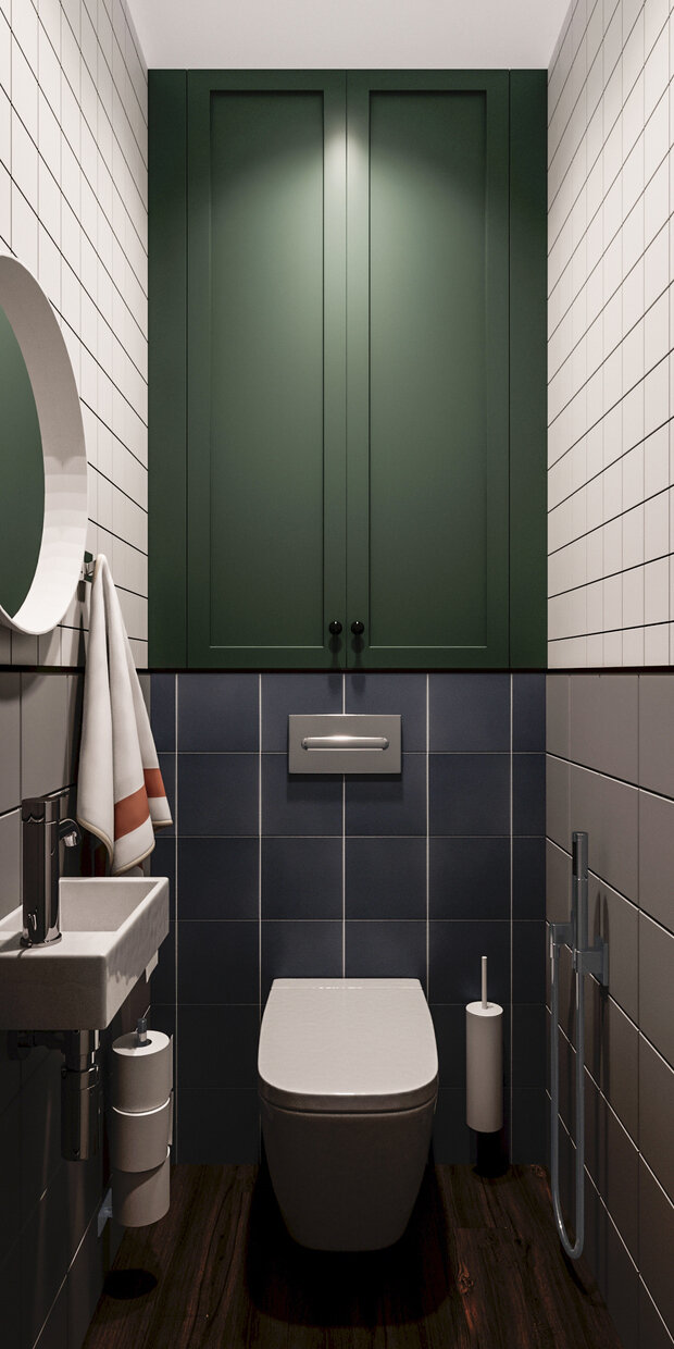 Фотография: Ванная в стиле Скандинавский, Современный, Эклектика, Квартира, Проект недели, Санкт-Петербург, 3 комнаты, Более 90 метров, VizDiz, Илона Ореховская – фото на INMYROOM