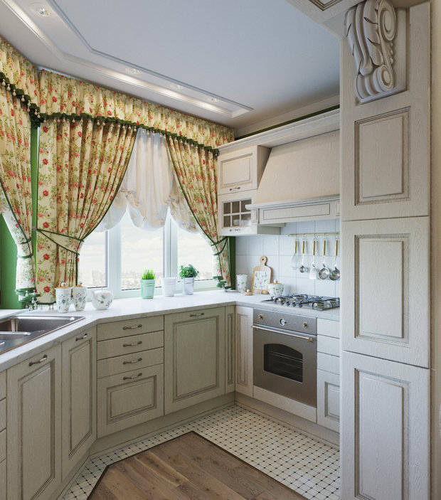 Фото из портфолио Дизайн Квартиры 49м2 с учетом законов Васту – фотографии дизайна интерьеров на INMYROOM