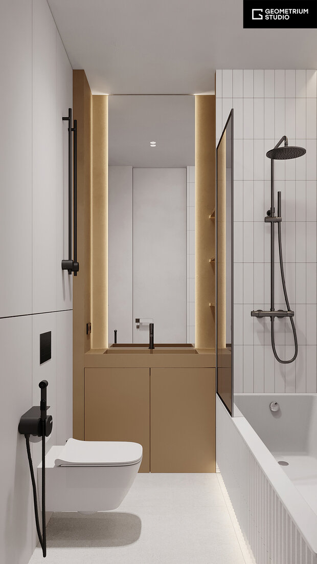 Фото из портфолио Петровский Парк 97,1 м2 – фотографии дизайна интерьеров на INMYROOM