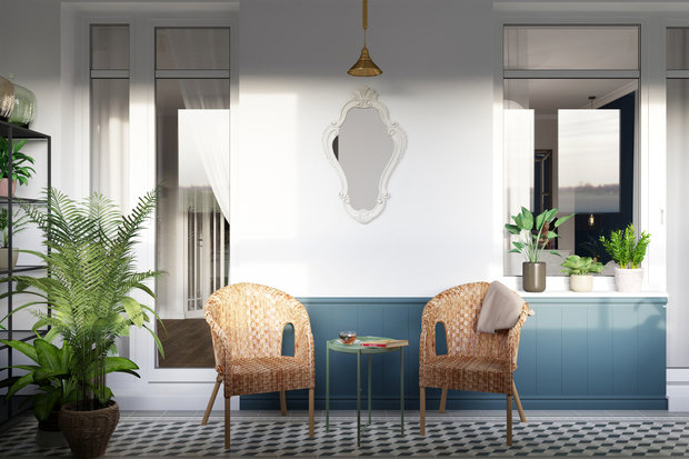 Фотография: Балкон в стиле Эко, Современный, Эклектика, Квартира, Проект недели, Санкт-Петербург, Светлана Гаврилова, Монолитный дом, 2 комнаты, 40-60 метров, ПРЕМИЯ INMYROOM – фото на INMYROOM