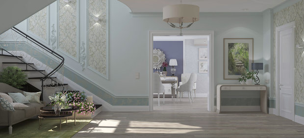 Фото из портфолио Холл "Glamour" – фотографии дизайна интерьеров на INMYROOM