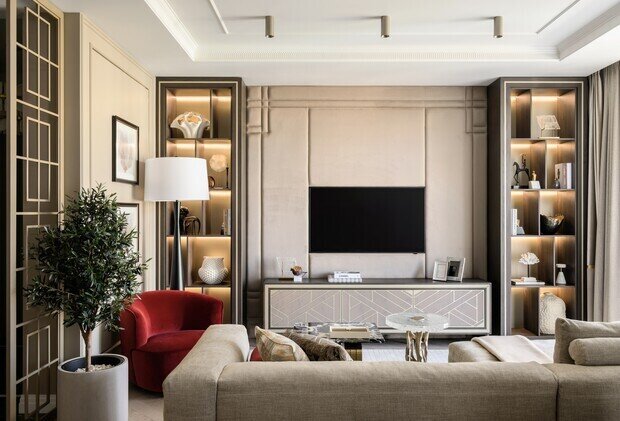 Фото из портфолио Ветвь оливы и бархата – фотографии дизайна интерьеров на INMYROOM