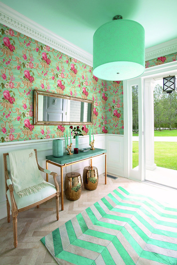 Фотография: Прихожая в стиле Прованс и Кантри, Гостиная, Интерьер комнат, Картины, Зеркало – фото на INMYROOM