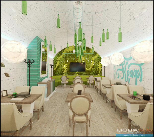 Фото из портфолио Дизайн вейп бара Паркрафт – фотографии дизайна интерьеров на INMYROOM