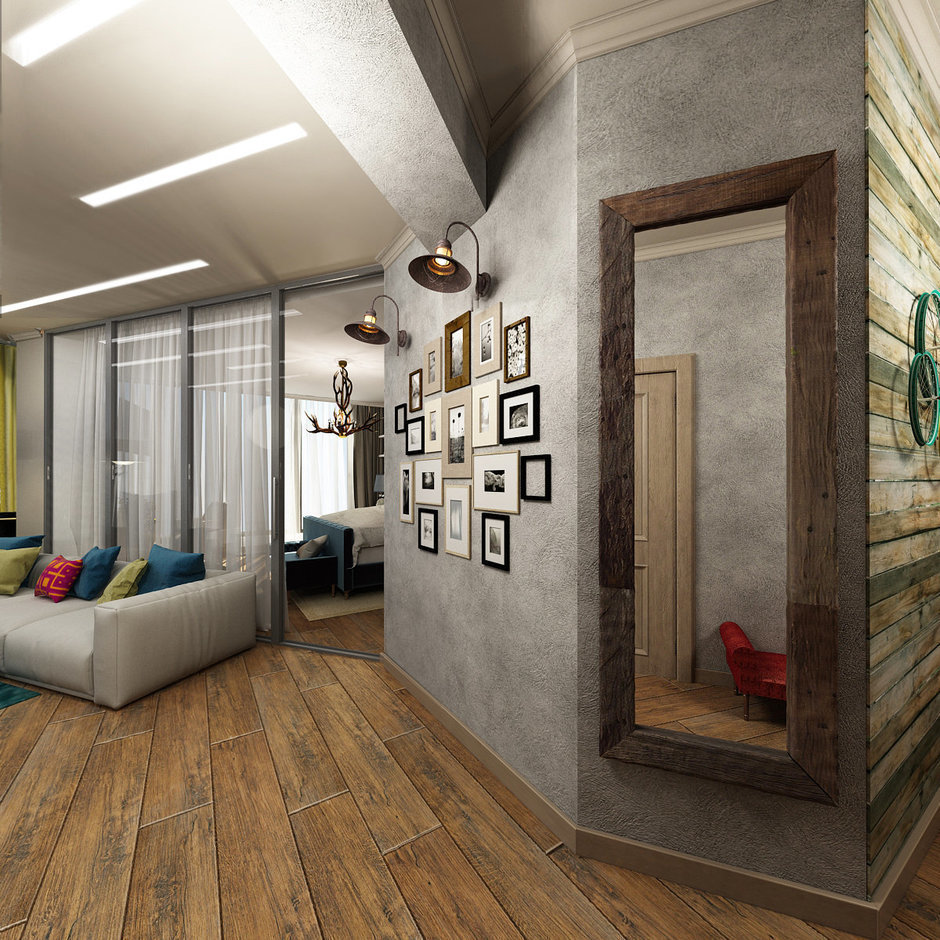 Фотография: Гостиная в стиле Лофт, Прихожая, Квартира, Студия, Дом, Декор, Советы, Белый, Черный, Красный, Серый, Коричневый, 1 комната, 2 комнаты, 3 комнаты, энциклопедия_декор – фото на INMYROOM