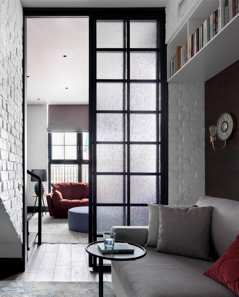 Фотография: Кабинет в стиле Современный, Лофт, Проект недели, Москва, Мария Рублева, Кирпичный дом, 4 и больше, Более 90 метров, #эксклюзивныепроекты, ПРЕМИЯ INMYROOM – фото на INMYROOM