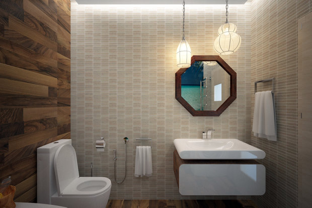 Фотография: Ванная в стиле Современный, Восточный – фото на INMYROOM