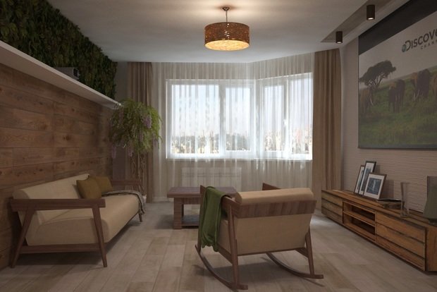 Фото из портфолио Типовой проект в экостиле – фотографии дизайна интерьеров на INMYROOM