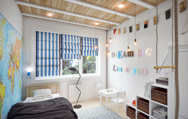 Фотография: Детская в стиле Лофт, Эклектика, Квартира, Проект недели, ИКЕА, Circle Line – фото на INMYROOM