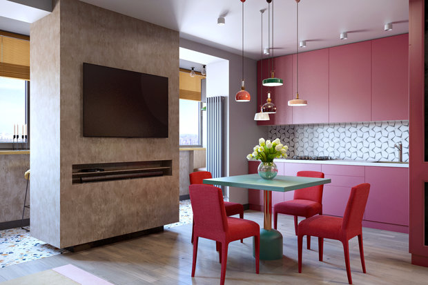 Фото из портфолио Colorblock – фотографии дизайна интерьеров на INMYROOM