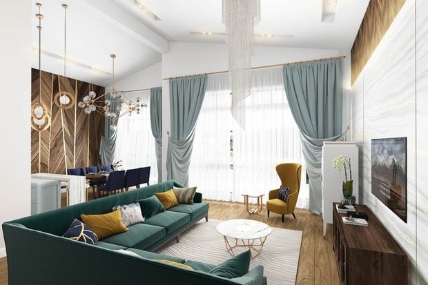 Фото из портфолио Коттедж в стиле ар-деко – фотографии дизайна интерьеров на INMYROOM