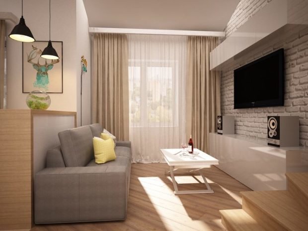 Фото из портфолио Квартира с антресольным этажом в г. Королев – фотографии дизайна интерьеров на INMYROOM