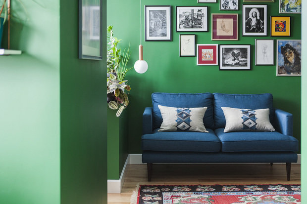 Фотография: Гостиная в стиле Прованс и Кантри, Современный, Малогабаритная квартира, Квартира, Студия, Проект недели, Москва, Юрий Гришко, Юлия Веселова, до 40 метров – фото на INMYROOM