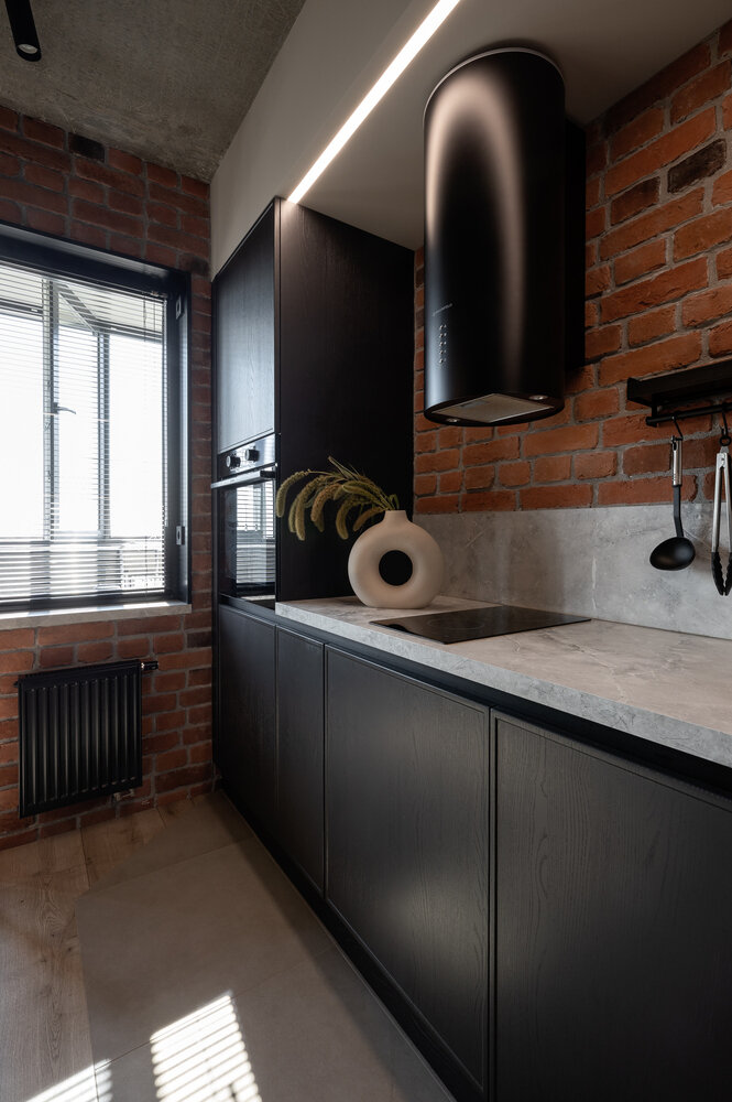 Фотография: Кухня и столовая в стиле Лофт, Современный, Квартира, Студия, Проект недели, Самара, 40-60 метров, ART METR – фото на INMYROOM