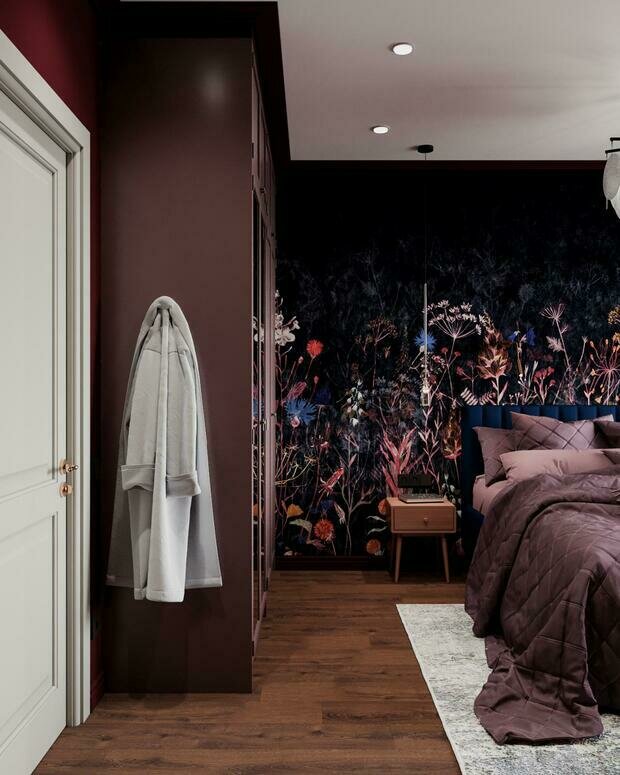Фотография: Спальня в стиле Современный, Эклектика, Квартира, Проект недели, Санкт-Петербург, Монолитный дом, 3 комнаты, 60-90 метров, VizDiz, Илона Ореховская – фото на INMYROOM