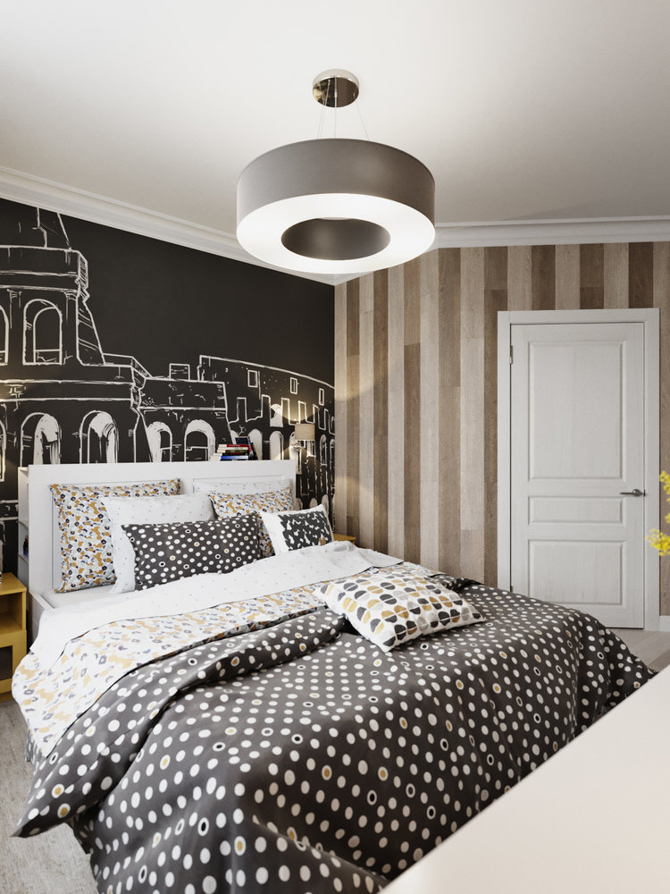 Фотография: Спальня в стиле Современный, Скандинавский, Квартира, Проект недели, Беларусь, Панельный дом, 3 комнаты, 60-90 метров, Гомель, ANTEI – фото на INMYROOM Фотография: Спальня в стиле Современный, Скандинавский, Квартира, Проект недели, Беларусь, Панельный дом, 3 комнаты, 60-90 метров, Гомель, ANTEI – фото на INMYROOM