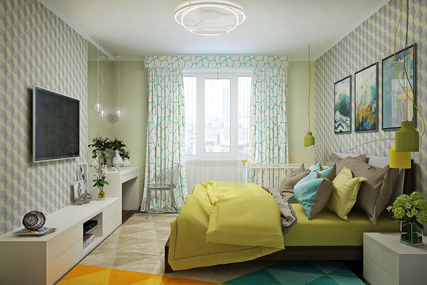 Фото из портфолио Геометрия с акцентом – фотографии дизайна интерьеров на INMYROOM