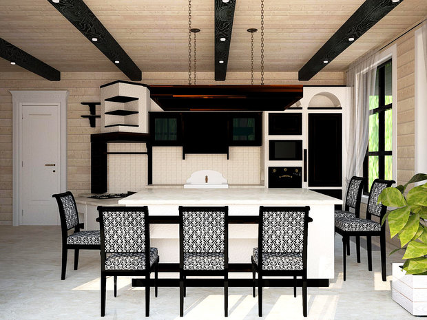 Фото из портфолио Загородный дом в КП "Зимний сад" – фотографии дизайна интерьеров на INMYROOM