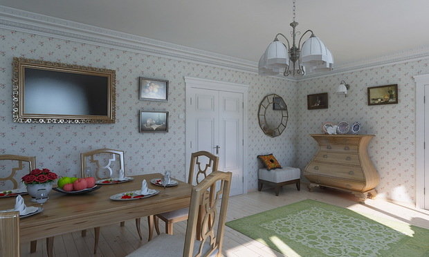 Фотография: Гостиная в стиле Прованс и Кантри – фото на INMYROOM