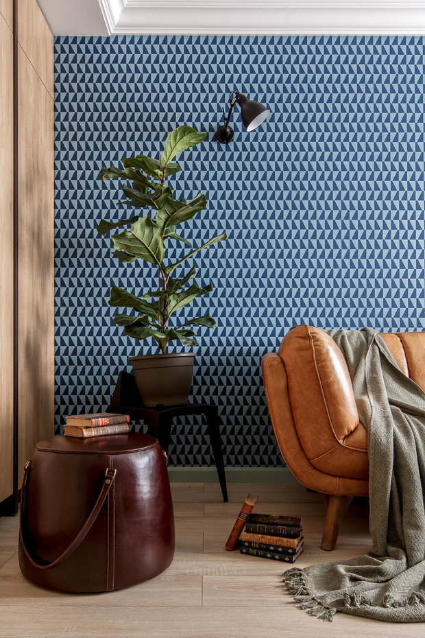 Фотография: Гостиная в стиле Эко, Советы, Обои, как поклеить обои, Quelyd, дорогие обои – фото на INMYROOM