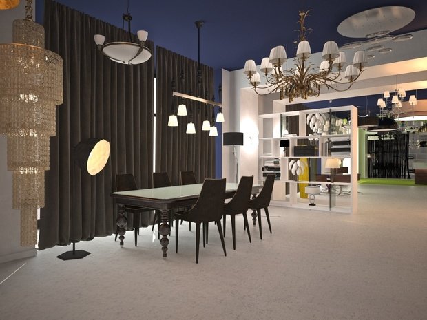 Фото из портфолио Концепция салона по продаже светильников. – фотографии дизайна интерьеров на INMYROOM