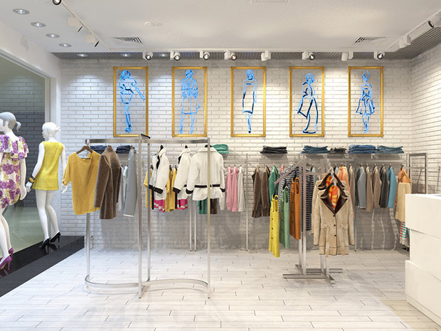 Фото из портфолио Бутик женской одежды "Leval", г. Сургут, ТРЦ "Сити Молл" – фотографии дизайна интерьеров на INMYROOM