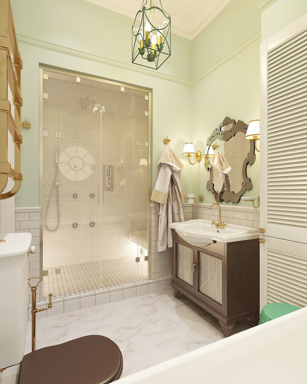 Фото из портфолио "Нескучная классика". Квартира для мамы и дочки. – фотографии дизайна интерьеров на INMYROOM