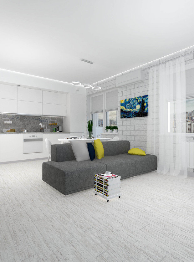 Фотография: Гостиная в стиле Минимализм – фото на INMYROOM