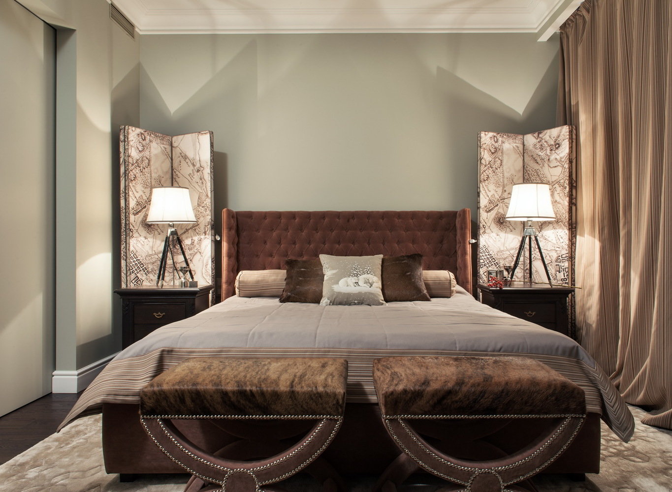 Фотография: Спальня в стиле Современный, Эклектика, Квартира, Дома и квартиры – фото на INMYROOM Фотография: Спальня в стиле Современный, Эклектика, Квартира, Дома и квартиры – фото на INMYROOM