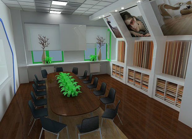 Фото из портфолио офис компании Кроношпан – фотографии дизайна интерьеров на INMYROOM