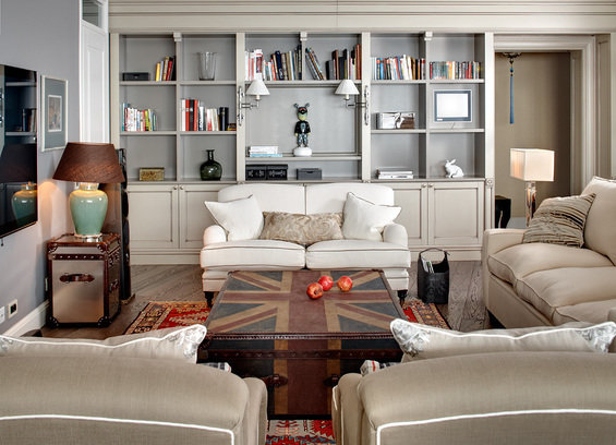 Фотография: Гостиная в стиле Прованс и Кантри, Классический, Современный – фото на INMYROOM