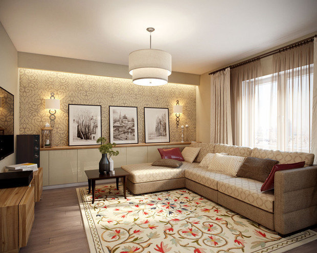 Фото из портфолио Квартира «Русский характер», 120 кв.м – фотографии дизайна интерьеров на INMYROOM