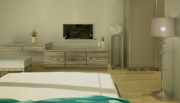 Фото из портфолио Лазурная спальня – фотографии дизайна интерьеров на INMYROOM